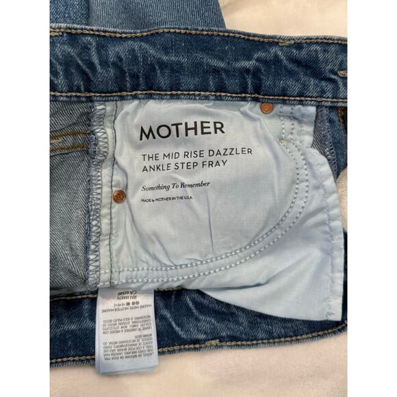 Mother SUPERIOR The Mid Rise Dazzler Ankle Step Fray Something To Remember 26 - Picture 11 of 14